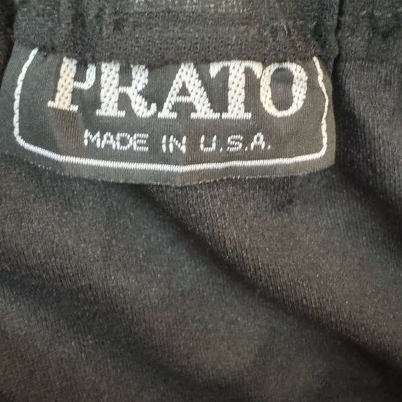 Prato Made In U.S.A Elegant Black Sleeveless Dress. E94 - Picture 14 of 15